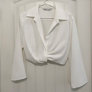 ZARA Cropped Blouse